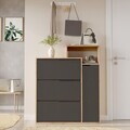 Pantofar, Hanah Home, Ico3-Sa, 108x130.6x30 cm, PAL, Stejar / Antracit