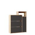 Pantofar, Hanah Home, Ico3-Sa, 108x130.6x30 cm, PAL, Stejar / Antracit