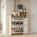 Pantofar, Hanah Home, Ico3-Sw, 108x130.6x30 cm, PAL, Stejar / Alb