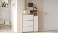 Pantofar, Hanah Home, Ico3-Sw, 108x130.6x30 cm, PAL, Stejar / Alb
