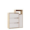 Pantofar, Hanah Home, Ico3-Sw, 108x130.6x30 cm, PAL, Stejar / Alb
