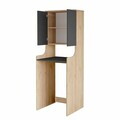 Dulap masina de spalat, Hanah Home, Val2-Sa, 64.8x181x33.8 cm, PAL, Natural / Antracit