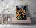 Tablou decorativ, WY283 (50 x 70), Bumbac/Poliester, Canvas imprimat, Multicolor