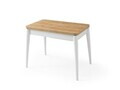 Masa extensibila, Hanah Home, Dolunay, 100x75x60 cm, PAL, Stejar / Alb