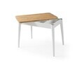 Masa extensibila, Hanah Home, Dolunay, 100x75x60 cm, PAL, Stejar / Alb