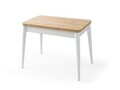 Masa extensibila, Hanah Home, Dolunay, 100x75x60 cm, PAL, Stejar / Alb