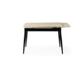 Masa extensibila, Hanah Home, Kent, PAL, Travertin / Negru