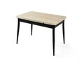 Masa extensibila, Hanah Home, Kent, PAL, Travertin / Negru