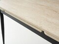 Masa extensibila, Hanah Home, Kent, PAL, Travertin / Negru