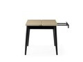 Masa extensibila, Hanah Home, Totem, PAL, Mocha deschis / negru