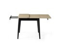 Masa extensibila, Hanah Home, Totem, PAL, Mocha deschis / negru