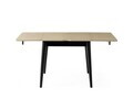 Masa extensibila, Hanah Home, Totem, PAL, Mocha deschis / negru
