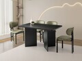 Masa, Hanah Home, Vera, 140x77x80 cm, PAL, Negru
