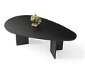 Masuta de cafea, Hanah Home, Flap, 139.5x42x79.5 cm, PAL, Negru