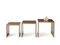 Set masute 3 piese, Hanah Home, Flex, PAL, Maro