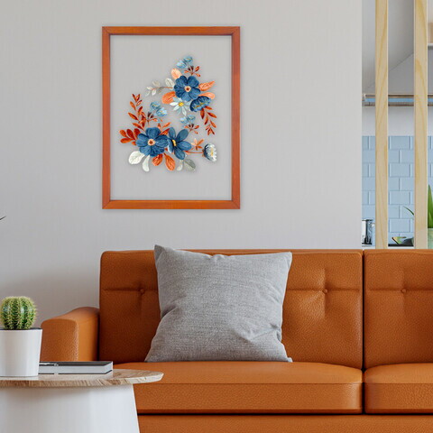 Tablou decorativ, CAM86564, Sticla, Lemn, Multicolor