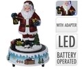 Decoratiune luminoasa Santa, 20 LED-uri, 15.5x22 cm, multicolor