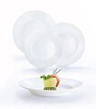 Serviciu de masa 19 piese, Luminarc, Everyday, opal, alb