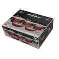 Set de gatit 8 piese, cu invelis ceramic, Blaumann, Cera Stone, aluminiu turnat, rosu caramiziu