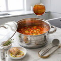 Oala cu capac Blaumann, Gourmet, BL-1504W, 28 cm, 5.3L, inox, argintiu