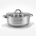 Oala cu capac Blaumann, Gourmet, BL-1504W, 28 cm, 5.3L, inox, argintiu