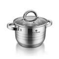 Cratita cu capac Blaumann, Gourmet, BL-1007A, 18 cm, 3.2L, inox, argintiu