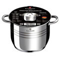 Oala cu capac Blaumann, Gourmet, BL-1008W, 20 cm, 4.3L, inox, argintiu
