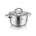 Oala cu capac Blaumann, Gourmet, 22 cm, 5.8L, inox, argintiu