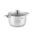 Oala cu capac Blaumann, Gourmet, BL-1020A, 20 cm, 3.8L, inox, argintiu