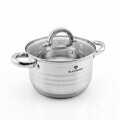 Oala cu capac Blaumann, Gourmet, BL-1020W, 20 cm, 3.8L, inox, argintiu