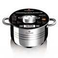 Oala cu capac Blaumann, Gourmet, BL-1020W, 20 cm, 3.8L, inox, argintiu