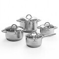 Set de gatit 8 piese,, Blaumann, Gourmet, inox, argintiu