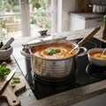 Set de gatit 8 piese, Blaumann, Gourmet, inox, argintiu