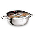 Oala cu capac Blaumann, Gourmet, BL-3865, 22 cm, 2.75L, inox, argintiu