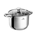 Oala cu capac Blaumann, Gourmet, 20 cm, 4.3L, inox, argintiu
