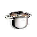 Cratita cu capac Blaumann, Gourmet, 18 cm, 2.6L, inox, argintiu