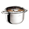 Oala cu capac Blaumann, Gourmet, 24 cm, 6L, inox, argintiu