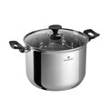 Oala cu capac Blaumann, Gourmet, BL-3824, 24 cm, 7.7L, inox, argintiu