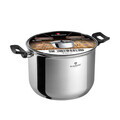 Oala cu capac Blaumann, Gourmet, BL-3824, 24 cm, 7.7L, inox, argintiu