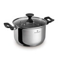 Oala cu capac Blaumann, Gourmet, BL-3855, 20 cm, 3.8L, inox, argintiu
