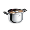 Oala cu capac Blaumann, Gourmet, BL-3855, 20 cm, 3.8L, inox, argintiu