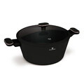 Oala cu capac Blaumann, Black Rose, 28 cm, 5.35L, aluminiu forjat, negru mat
