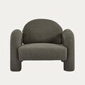 Fotoliu Sedia, Homla, 95x88x70 cm, MDF/metal/tesatura teddy boucle, maro