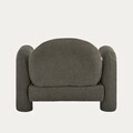 Fotoliu Sedia, Homla, 95x88x70 cm, MDF/metal/tesatura teddy boucle, maro