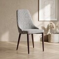 Scaun Arvello, Homla, 46.5x58x88  cm, metal/poliester, bej/maro