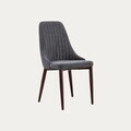 Scaun Arvello, Homla, 46.5x58x88  cm, metal/poliester, gri/maro