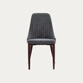 Scaun Arvello, Homla, 46.5x58x88  cm, metal/poliester, gri/maro
