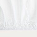 Cearceaf de pat cu elastic Zena, Homla, 140x200 cm, bumbac jersey, alb