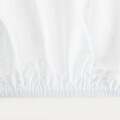 Cearceaf de pat cu elastic Zena, Homla, 200x200 cm, bumbac jersey, alb