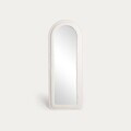Oglinda decorativa Zelo, Homla, 60x4.5x160 cm, MDF/sticla, alb